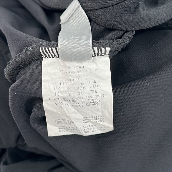 Magicsuit Black Halter Tie Shirred One Piece Yvonne Bathing Suit Size 10 - Picture 8 of 12